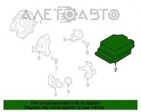 Модуль srs airbag компьютер подушек безопасности Ford Escape MK3 13-16 дорест