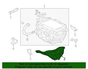 Кронштейн инвертора Toyota Avalon 13-18