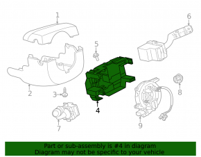 Корпус подрулевых переключателей Land Rover Range Rover Velar 18-20