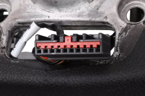 Руль голый Chevrolet Volt 11-15 кожа с белой накладкой