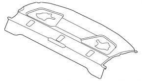 Полка задняя Audi A3 22-26 черная