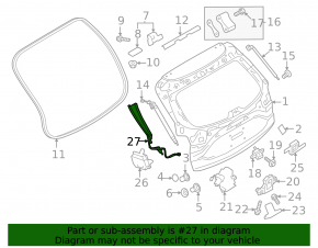 Датчик наклона двери багажника левый Mazda CX-50 23-26