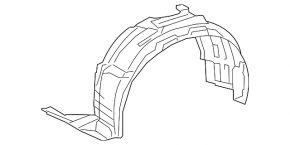 Підкрилок передній правий Lexus RX350 RX450h 13-15 F-Sport рест
