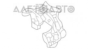 Кронштейн насадки глушителя правый Mercedes GLC 300/350e/43-19 16-19