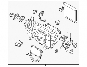 Печка в сборе Ford Fusion mk5 13-20 auto под dual zone