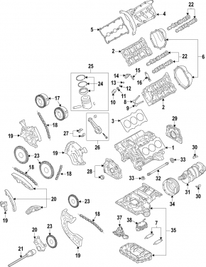 Масляный насос ДВС Audi A6 05-11 3.0, 3.2