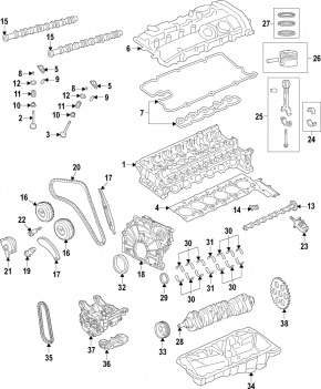 Масляный насос ДВС BMW 3 G20 19-26 3.0T B58