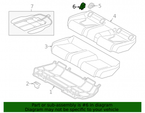 Заглушка Isofix заднього ряду Audi A6 C7 12-18 бежева