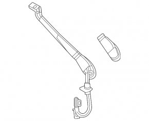Поводок дворника левый Mercedes W167 GLE 350 450 20-23