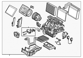 Печка в сборе Ford Focus mk3 11-14 manual