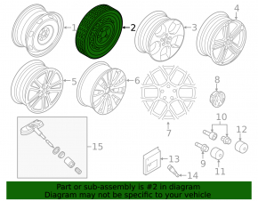 Запасное колесо докатка Audi A3 8V 15-19 125/70/R18
