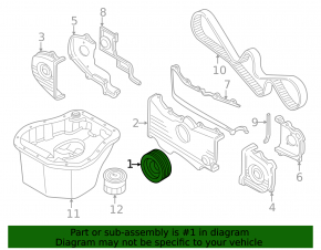Шкив коленвала Subaru Impreza WRX GH 08-11 2.5T
