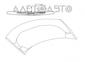 Молдинг капота Chrysler 200 11-14 хром