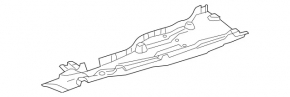 Защита днища левая Mercedes W166 ML/GLE 12-19