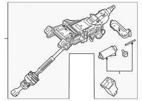 Рулевая колонка Ford Edge 15-18 с карданчиком