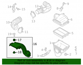 Воздухоприемник Mazda 3 21-26 4d 2.5T