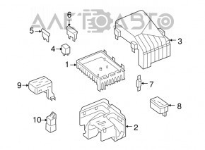 Блок ECU компьютер двигателя VW Jetta 11-12 USA 2.5