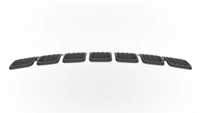 Решетка радиатора grill Jeep Cherokee KL 19-23 рест черн комплект 7шт
