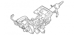 Рульова колонка Lexus RX350 RX450h 16-22