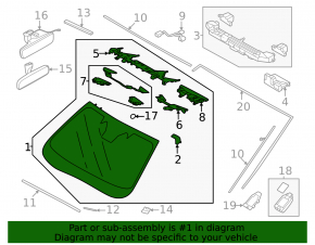 Лобовое стекло Subaru Forester 25-26 Base