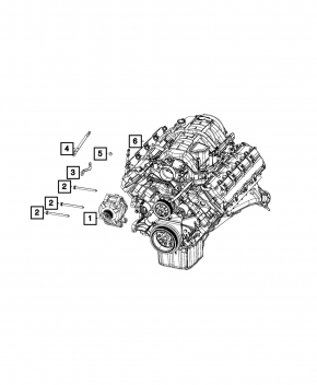 Генератор Dodge Durango 11-20 180 amp 5.7