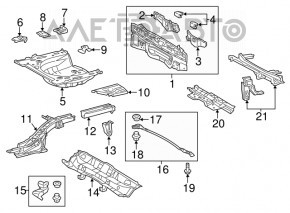Корито багажника Toyota Prius V 12-17 на кузові