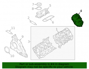 Крышка ГБЦ Audi A6 C8 19-25 3.0T правая