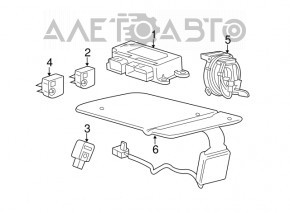 Модуль srs airbag компьютер подушек безопасности Buick Encore 14-16