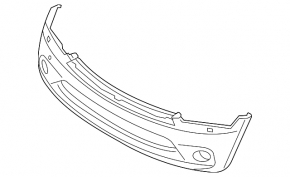 Бампер передній голий Infiniti QX56 QX80 15-17 без фар