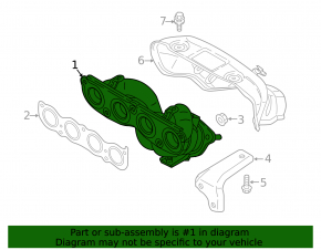 Коллектор выпускной с катализатором Hyundai Tucson 19-21 2.0 AWD