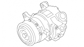 Компресор кондиціонера BMW X3 F25 13-17 2.0T