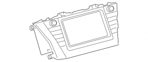 Монитор, дисплей Toyota Prius V 15-16 рест, царапины