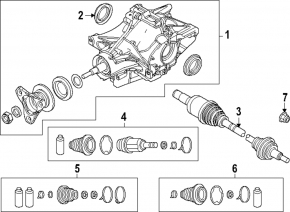 Привод полуось задняя левая Mazda CX-90 24-26 PHEV