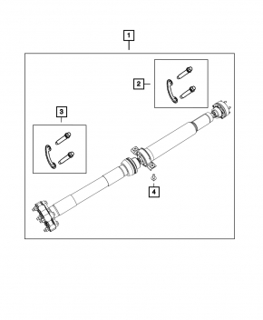 Карданный вал кардан Dodge Durango 11-26 5.7 AWD