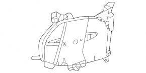 Воздуховод переднего бампера правый Honda Civic XI FE/FL 25-26