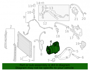 Компрессор кондиционера Mercedes W246 B250e 16-17