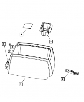 Консоль центральная Dodge Grand Caravan 11-17