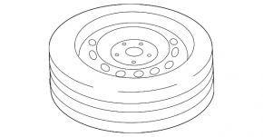 Запасне колесо докатка Volvo V90 17-23 R18 125/80