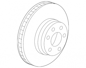 Диск тормозной передний левый BMW X5 F15 16-18 348/30мм