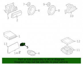 Динамик пищалка в торпеде BMW X3 G01 18-24 Harman Kardon