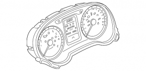 Щиток приладів Audi A3 8V 15-16 4d монохром