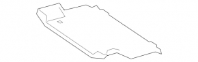 Пол багажника передний Mercedes W213 E 300/350 17-18 черный