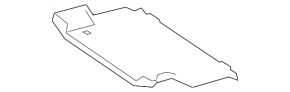 Пол багажника передний Mercedes W213 E 300/350 17-18 черный