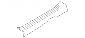 Накладка порога передня ліва Mazda CX-9 16-23 чорна
