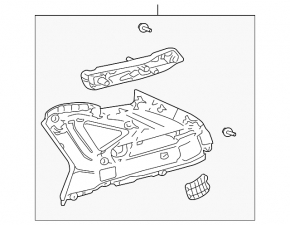 Накладка задньої стійки верхня права Lexus RX300 RX330 RX350 RX400h 04-09 беж
