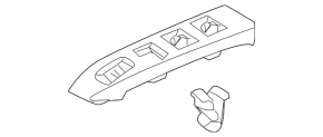 Управление стеклоподъемником передним правым Toyota Prius 20 04-09 черн, manual
