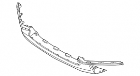 Губа переднего бампера центральная Volvo V90 17-20 T5, T6
