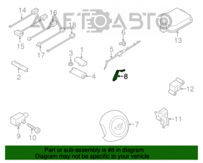Подушка безопасности airbag левого сиденья Mini Cooper Countryman R60 10-16