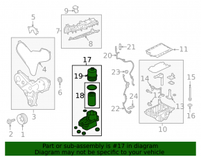 Корпус масляного фільтра Land Rover Discovery 17-20 3.0D