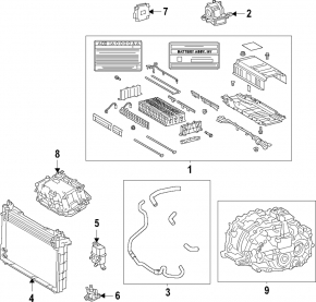 Computer, hybrid vehicle control Toyota Venza 21-24